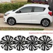 For Chevy Spark 15" 4PC Hubcaps Wheel Covers Hub Caps fit R15 Tire & Steel Rim