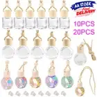 Bulk Car Hanging Diffuser Air Freshener Perfume Mini Glass Empty Bottle Ornament