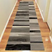 Beantown Line Beige Runner Rug