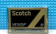 SCOTCH METAFINE 60 TYPE IV 1979 BLANK CASSETTE TAPE (1) (SEALED)