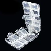 20 Compartments Tackle Boxes, Fishing Tackle Storage Box Organizer, Plastic Box Storage Organizer Box Adjustable, Tackle Utility Boxs for Fishing Lures Baits/Hooks/Home Small Item Storage