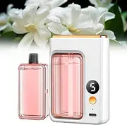 Automatic Aromatherapy Diffuser, Aromatherapy Machine Wall Mounted Essential Oil Diffuser, Small Rechargeable Essential Oil Diffusers for Home (1Diffuser+1Essential Oils, Gardenia)