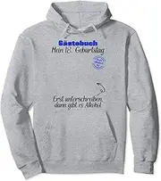 [VidiAmazing] Guest Book 18th Birthday Decoration Teenager Age Pullover Hoodie ds813