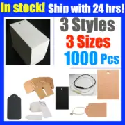 1000 PAPER WEDDING BOMBONIERE STRING TWINES GIFT GARMENT SWING TAGS LABELS GUN
