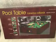 Mini Table Top Pool Table and Accessories 20 x 12 x 4 Inches Kids/Adults Games