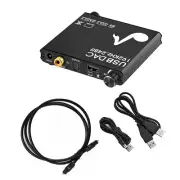 Durable Aluminium Alloy 24-Bit 192 kHz Optical Digital To Analog Audio Converter