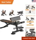 Adjustable Weight Bench Multi-Function Home Gym Foldable Leg Extension Curl