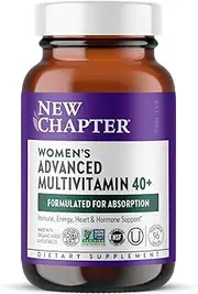 New Chapter Women's Multivitamin, Every Woman II 40+, with Fermented Probiotics + B Vitamins + Vitamin D3 + Organic Non-GMO Ingredients - 96 ct