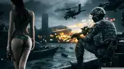 Anime soldier bikini brunette war women digital art Playmat Gaming Mat Desk