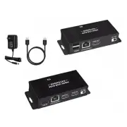 60M HDMI KVM Extender Splitter Over Ethernet Cat5e/6 HDMI USB RJ45 Extender