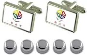 [Select Gifts] Shirt Dress Studs Taipei City City Taiwan Flag Cufflinks