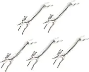 PEPLAYTAL 5Pcs Deer Shaped Stainless Steel Chopsticks Rests Multi Function Holders for Forks Spoons Chopsticks Elegant Table Decor for Home Restaurants