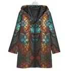 Gladiator Blue Cotton Canvas Hooded Jacket Coat Crusader Armor Cloak Unisex Cozy