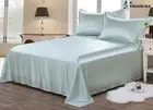 22MM Heavy Weight Silk Seamless Sheets Set Fitted Flat 4pcs Bedding Set