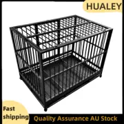 Heavy-Duty Pet Dog Cage Crate Kennel Cat Collapsible Metal Cages Playpen Large
