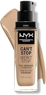NYX Professional Makeup Can't Stop Won't Stop Full Coverage Liquid Foundation - 10 Buff