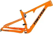 Carbon MTB Frame 27.5/29er Mountain Bike Frame 15''/17''/19''/21'' Disc Brake Suspension Frame 120mm Travel Boost Frame Thru Axle 148mm (Color : Orange, Size : 21'')