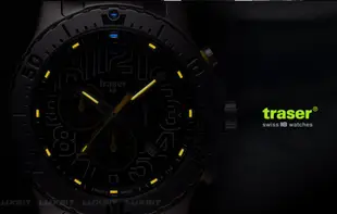 【LED Lifeway】Traser Elite Chronograph (公司貨) 軍錶(鋼錶帶) #105860