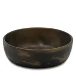 Blue Pheasant Hugo Black and Gold Swirled Small Resin Serving Bowl, Set of 2