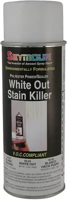 Seymour 16-053 Polyester Primer/Sealer, White Out Stain Killer, 16 oz Aerosol