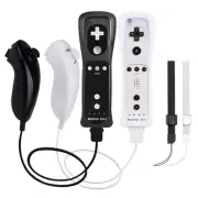 2 Pack Wii Controllers with Motion Plus, includes Black and White Wii Remotes...