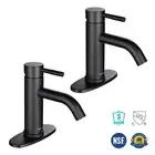 Aquaterior Bathroom Single Handle Faucet for Undermount Sink 2 Packs