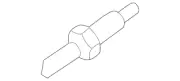 Genuine Jaguar Differential Assembly Mount Stud NNC5715AA (for: Jaguar)