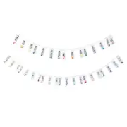 2 PCS Piano Note Sticker Detachable Keyboard Sticker White (PVC Box) 612104