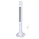 Optimus 48" Pedestal Tower Fan with Remote & LED, Bluetooth, White (f7585wh)