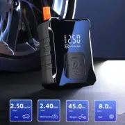Car Bike Tire Inflator 80W Cordless Air Compressor Pump Inflator w/LED USB Out