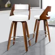 2x Alfordson Bar Stools Dining Chair White