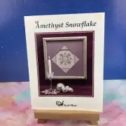 JUST NAN~Amethyst Snowflake~Vintage CROSS STITCH CHART~1997