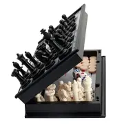 Magnetic Chess Sets - 3 in 1 Travel Chess Checkers Backgammon Set with 10"