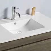 Vellena 1500mm PVC Water Proof Wash White Wall Hung Bathroom Vanity Poly Marble Basin