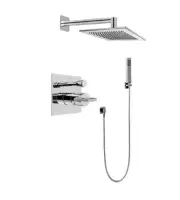 GRAFF G-7295-C14S-SN-T Contemporary Pressure Balance Shower Trim Set Satin Nicke