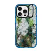 iPhone 16 Pro Impact Ring Stand Case MagSafe Compatible Wild Squill Flowers