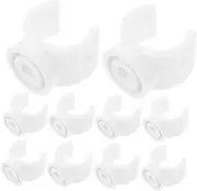 20pcs Wire Tube Card Pipe Support for Pipe Support Plastic Hose Clamp Pvc White