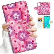 ( For Vivo Y20S ) Wallet Flip Case Cover AJ24506 Pink Flower