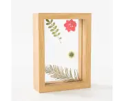 Dried flowers and leaves specimen frame wooden frame with real glass frame wedding photo frame desktop photo decoration