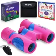 Binoculars for Kids, Girls or Boys Real Kids Binoculars in Vibrant Pink Blue ...