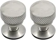 PHGTHNVNMA (2) Motorcycle CNC Aluminium 1/4" 20 Thread Seat Bolt Saddle Screw NUT Fit for 96-07 Harley Street Glide Road Glide Ultra Glide Automotive Nuts and Bolts(Silver)