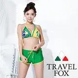 在飛比找遠傳friDay購物優惠-【夏之戀TRAVEL FOX】大女足球風比基尼三件式泳衣-C