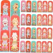 STOBOK 30pcs Rabbit Pattern Red Envelopes Spring Festival Present Design for Year of Rabbit for Luck Money Bag Year Celebrations