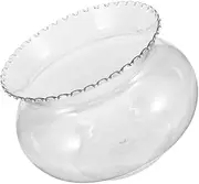 Round Fish Bowl Compact Desktop Aquarium for Betta Fish Miniature Terrarium Planter Holder for Home Wedding Decorations Easy to Clean