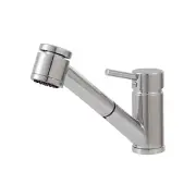 Aquabrass 20343PC-D Kitchen Faucet Pull-Out Dual Stream Mode POLISHED CHROME New