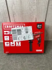 Craftsman 7 Amp 1/2" Corded Hammer Drill With Side Handle & Chuck Key