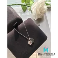 在飛比找蝦皮購物優惠-二手正品Tiffany蒂芙尼雙心白金鑽石項鍊