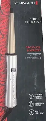 Remington Shine Therapy Argan Oil & Keratin Infused ½-1 Inch Tapered Curling Wan
