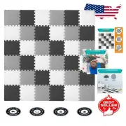 Bright 36-Tile Foam Play Mat - Safe Puzzle Flooring for Kids' Play Areas