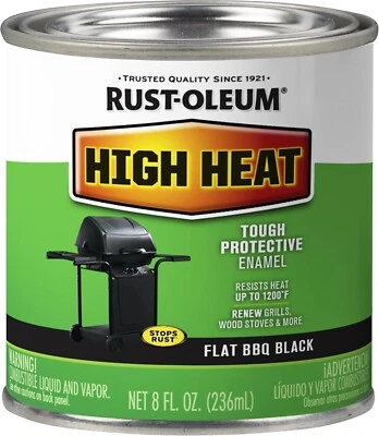 Rust-Oleum Specialty High Heat Brush on Black 237Ml – up to 538°C Heat